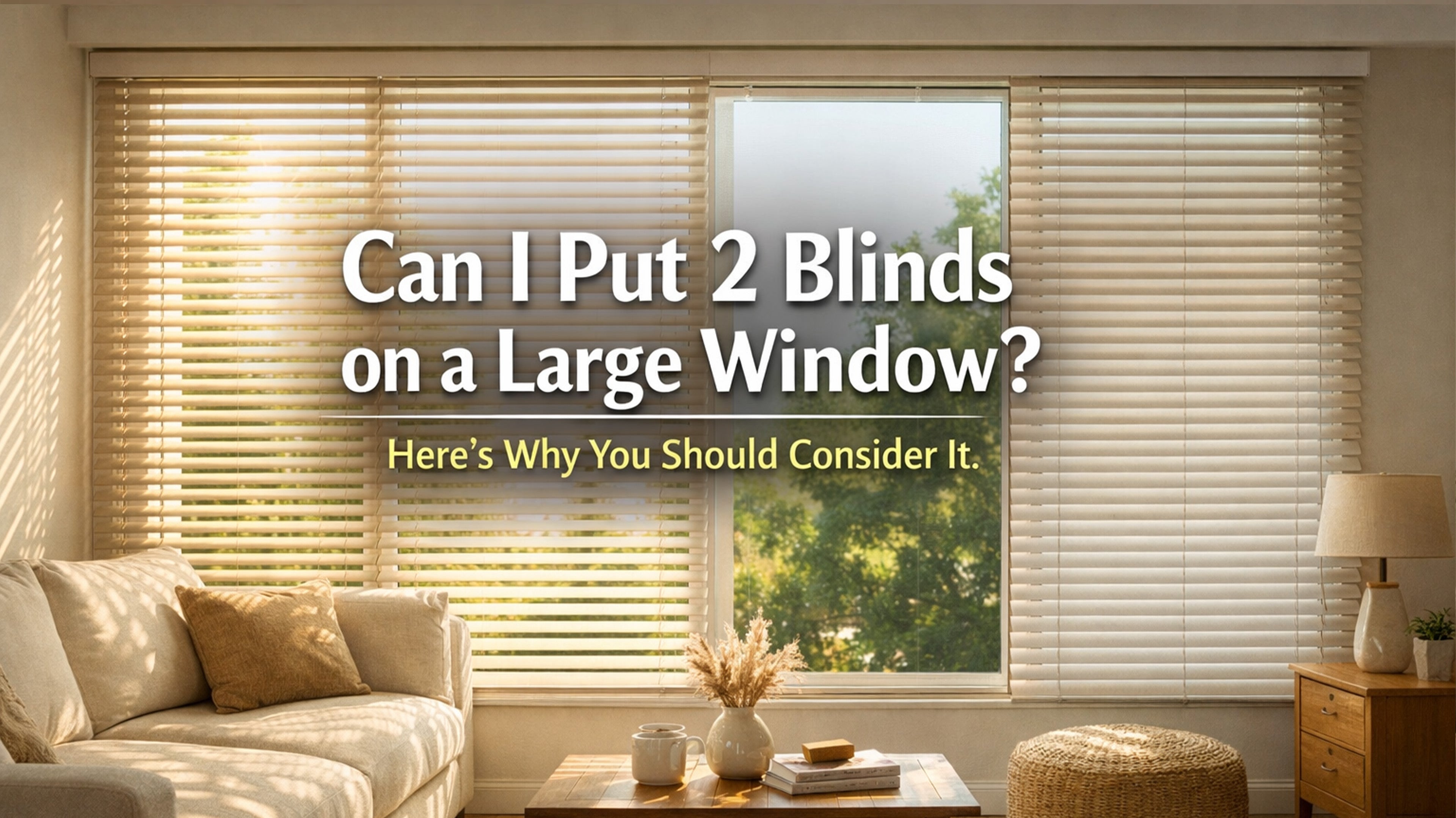 Can I Put 2 Blinds on a Large Window? Here's Why You Should Consider It