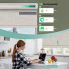 BlindsMagic Smart Motorized Roller Shades 100% Blackout Whimsy - BlindsMagic