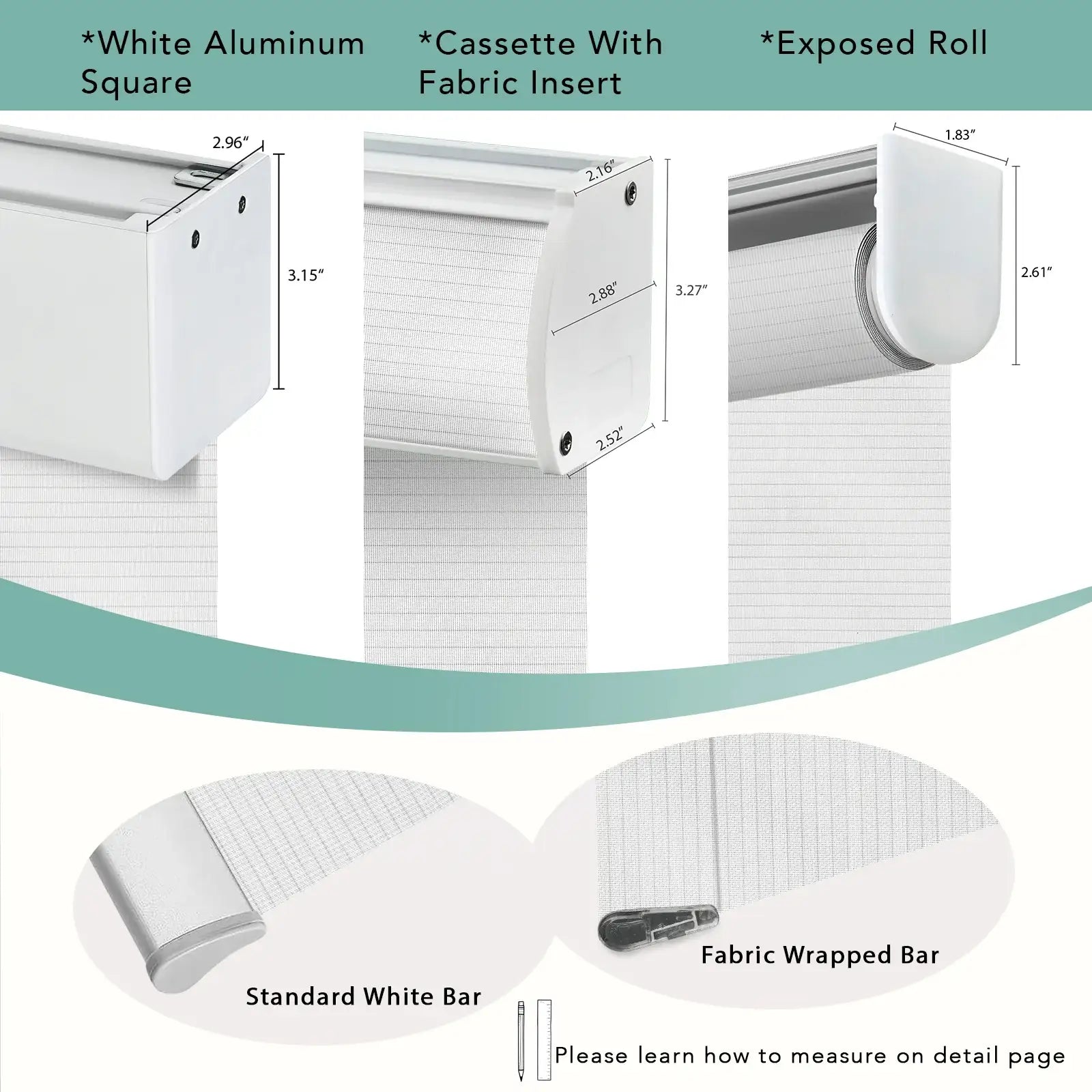 BlindsMagic Smart Motorized Roller Shades 5% Blackout Chiffon – Custom Size Inside Outside Mount Headrail