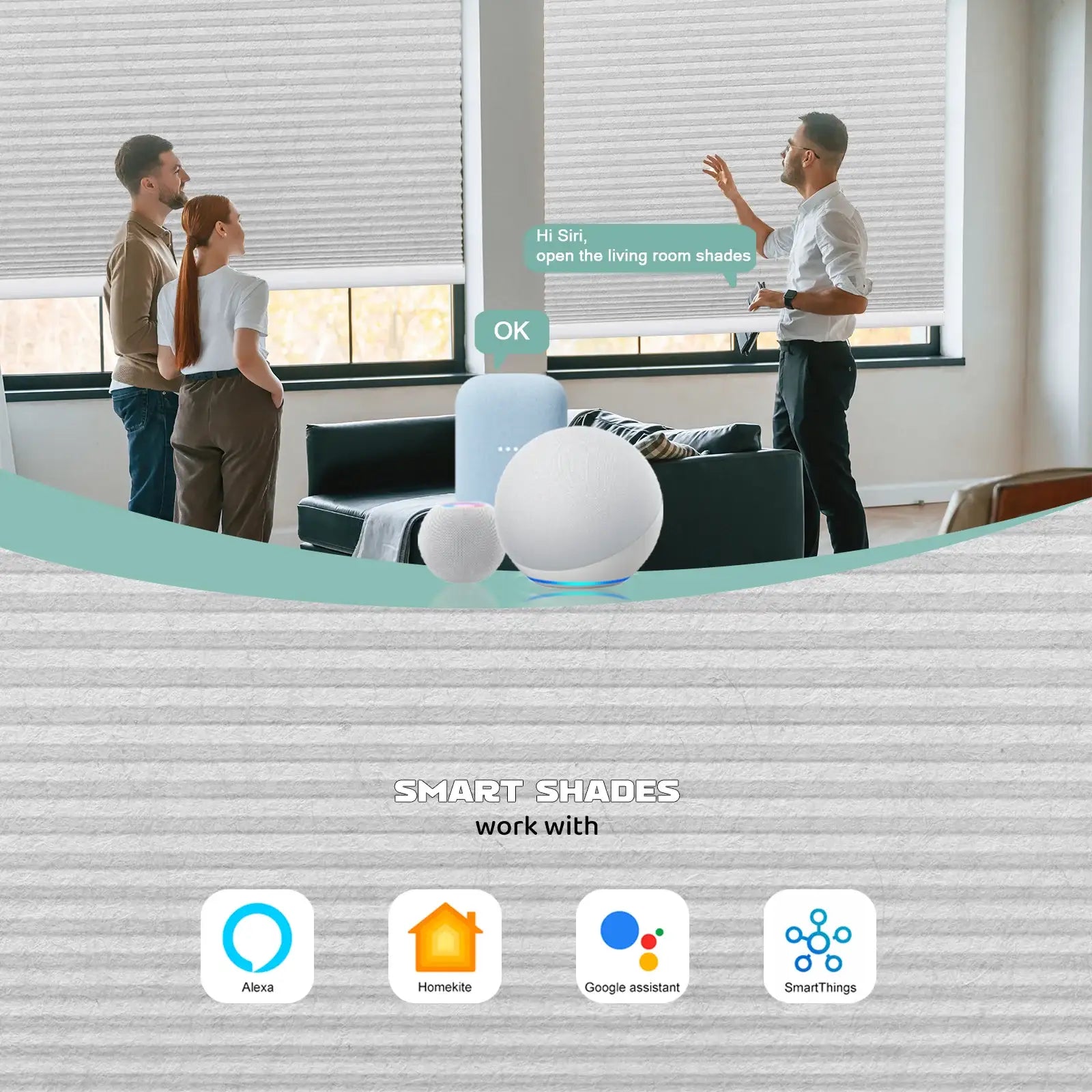 BlindsMagic Motorized double layer Cellular Shades Whimsy Alexa Google HomeKit SmartThings – electric blinds for windows