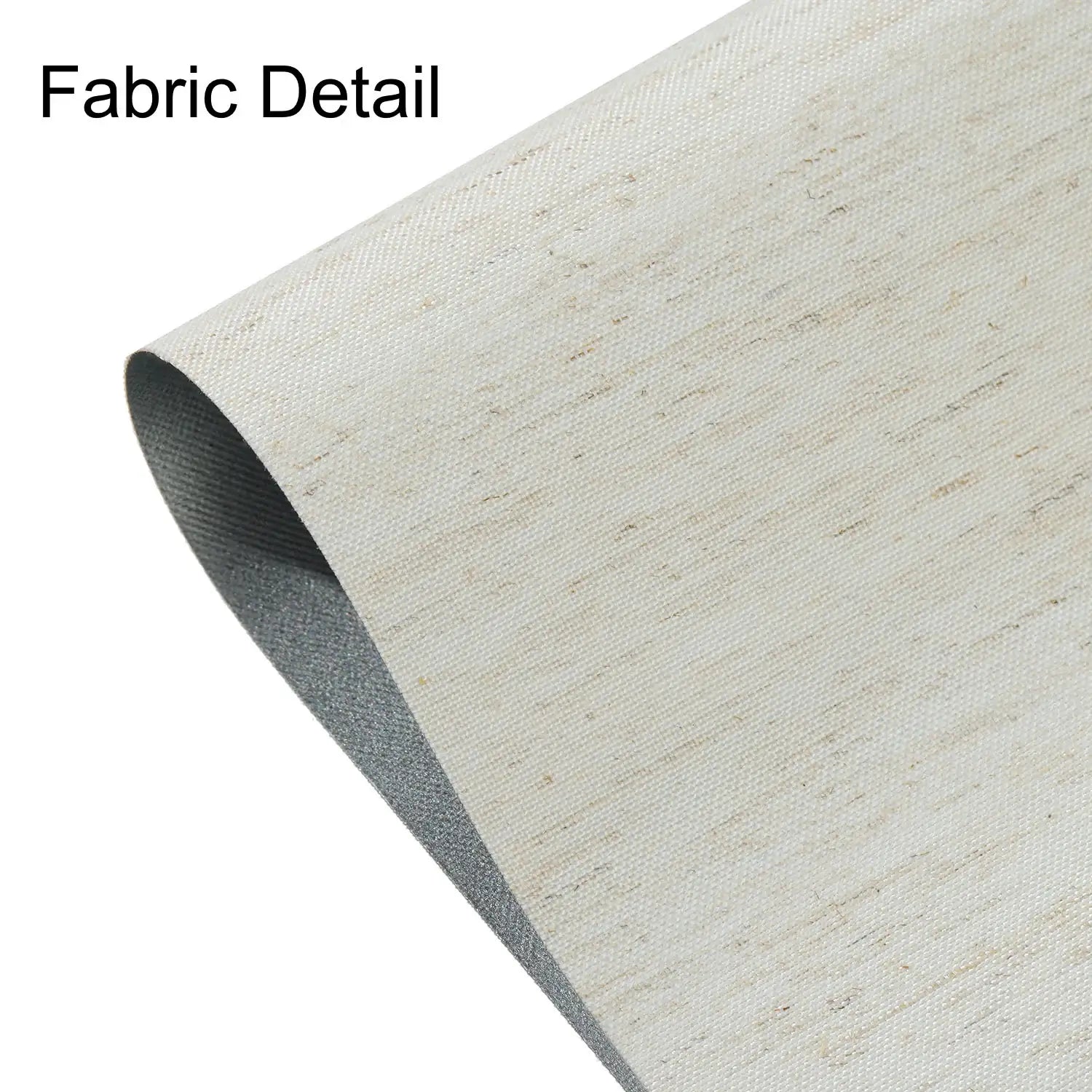 BlindsMagic motorized roller shades 100% blackout Linen fabric detail close up- Linen