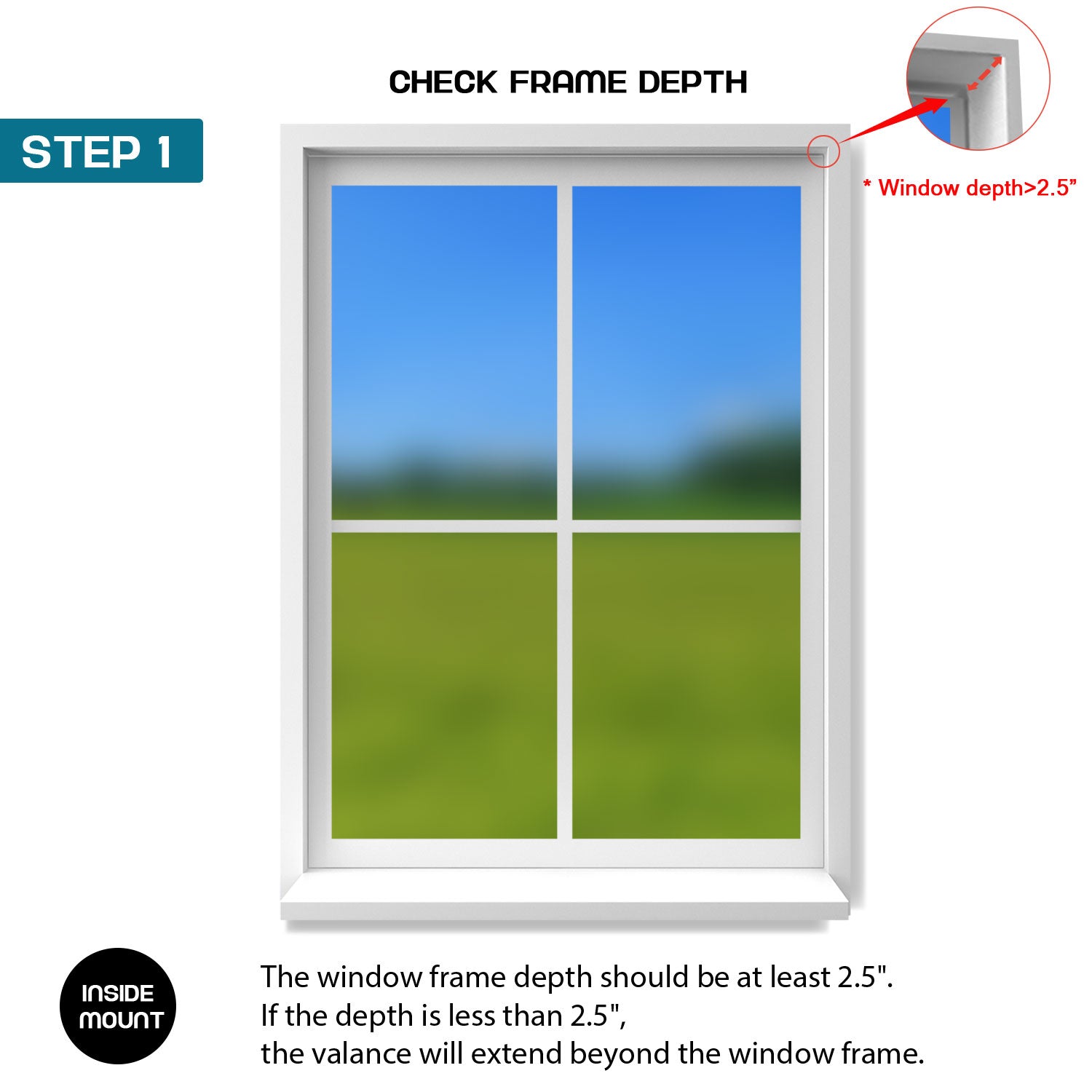 Frame window depth image