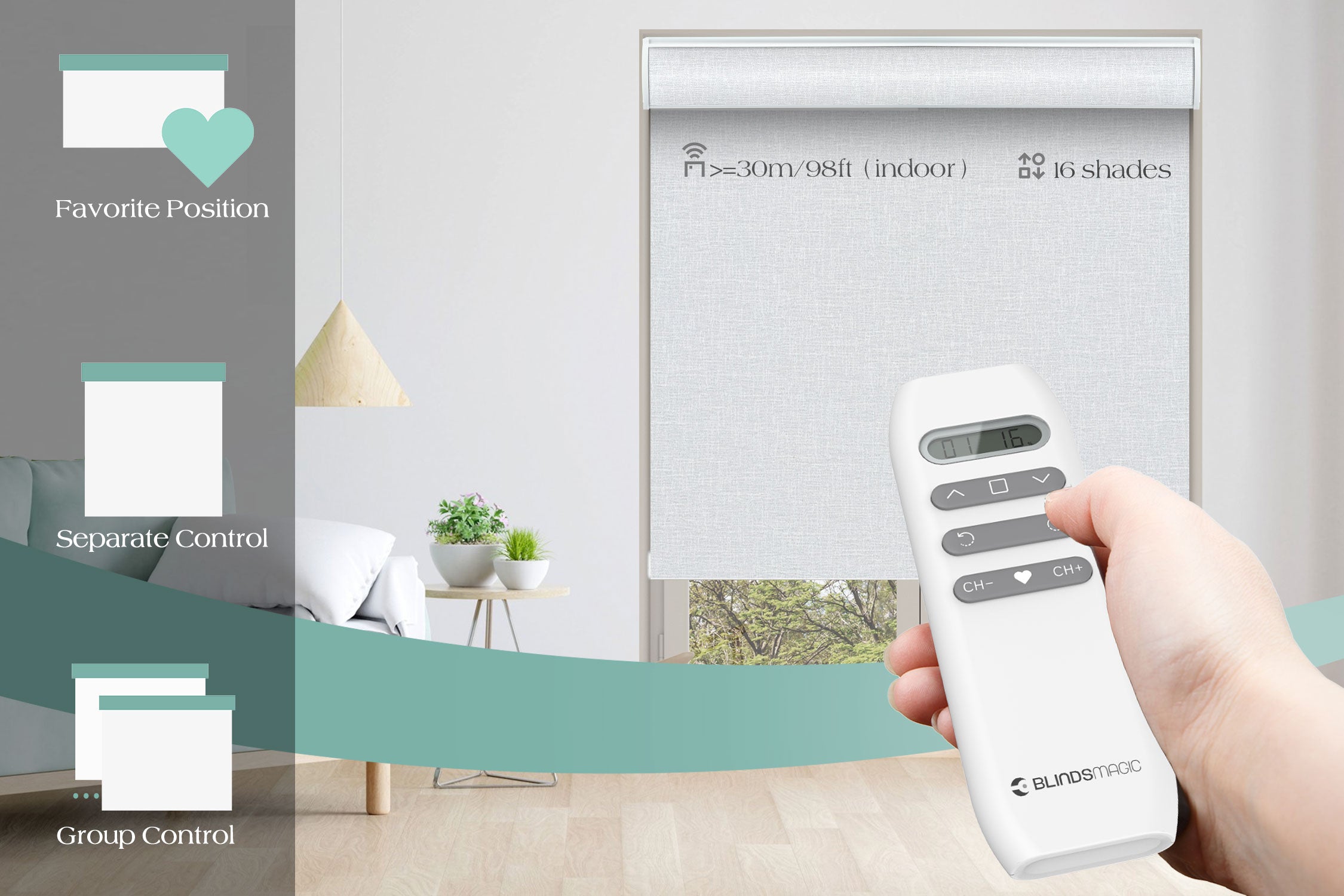 roller banner remote control