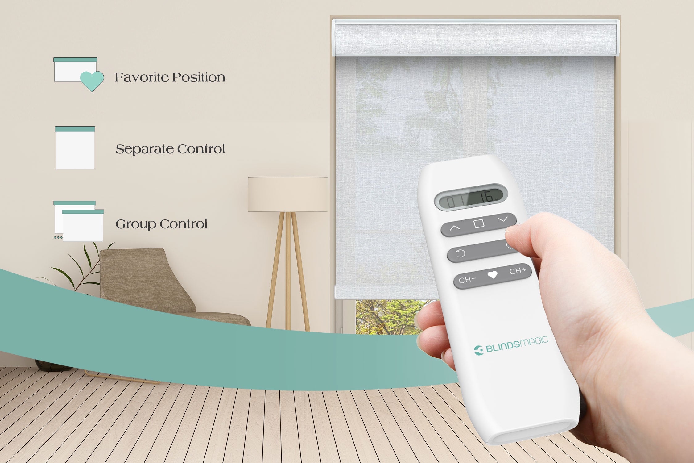 remote control roller banner
