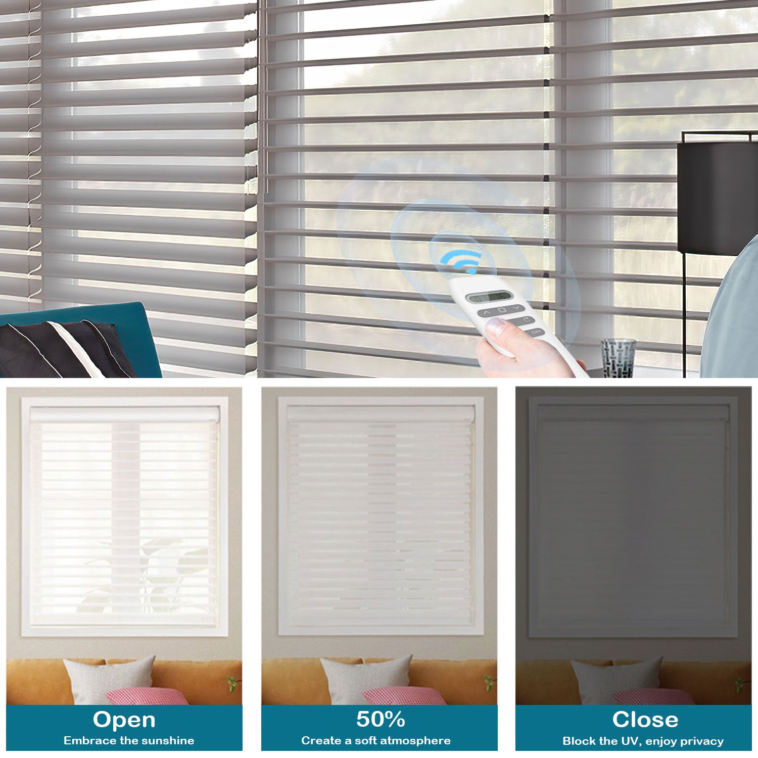 BlindsMagic Smart Motorized Sheer Shades