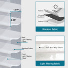 Sheer shade Blackout fabric