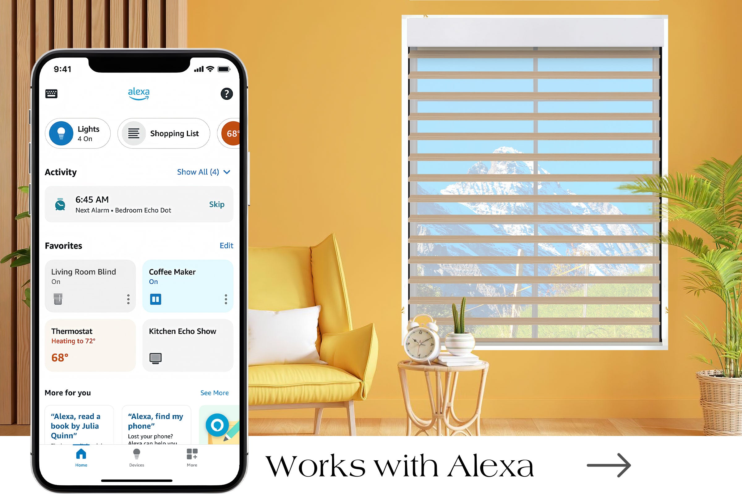 Works with alexa