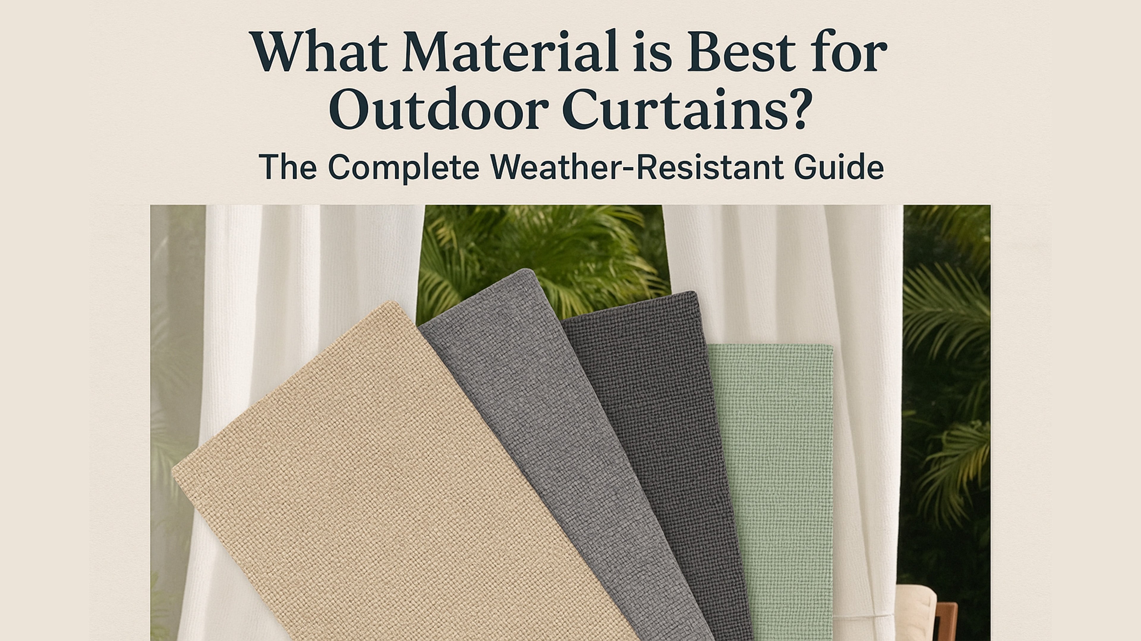 What Material is Best for Outdoor Curtains? The Complete Weather-Resistant Guide