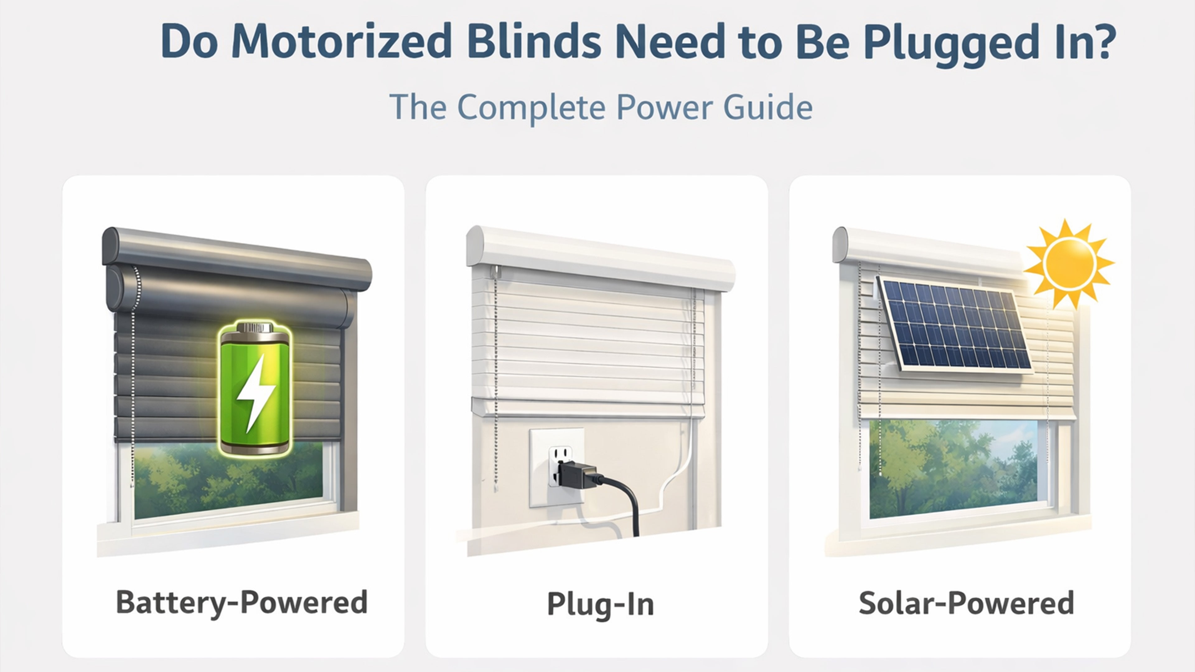 Do Motorized Blinds Need to Be Plugged In? The Complete Power Guide