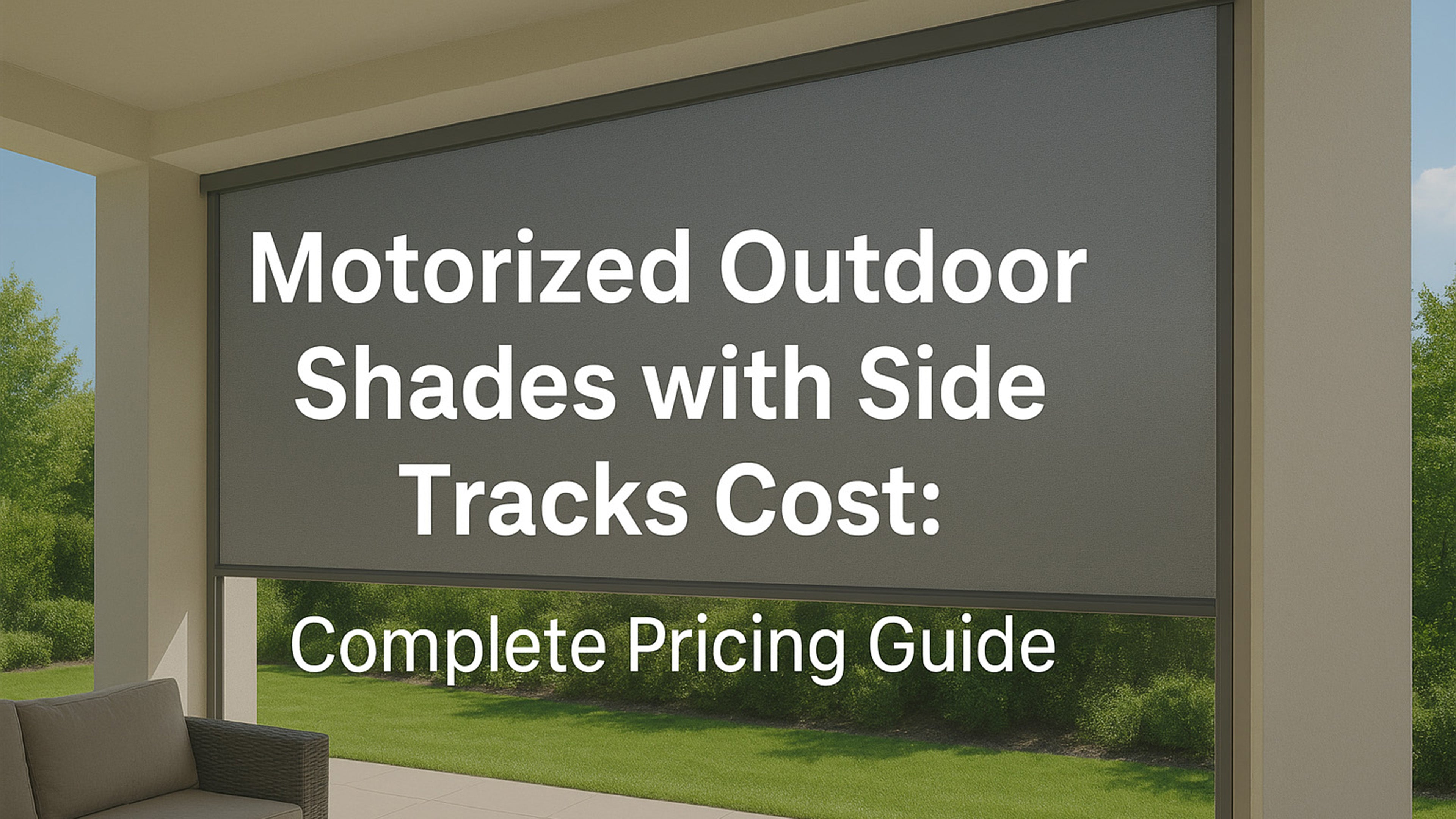 Motorized Outdoor Shades with Side Tracks Cost: Complete Pricing Guide