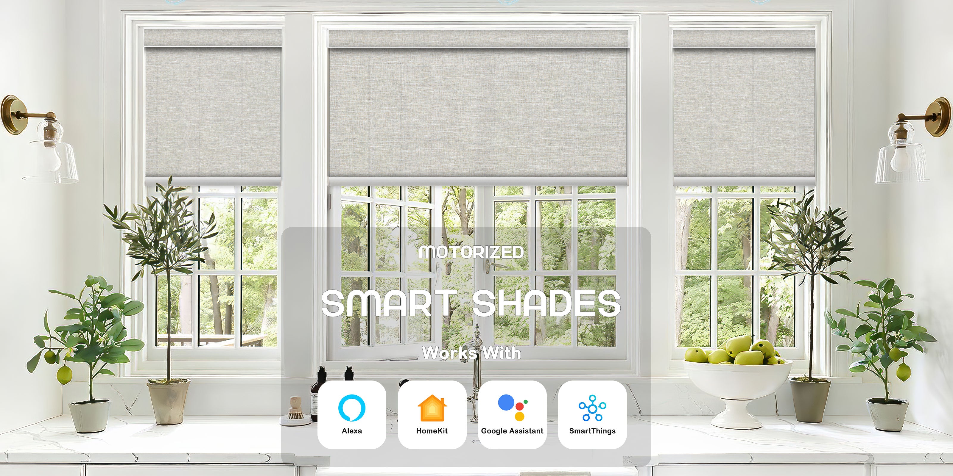Custom Smart Motorized Blinds Shades Easy Installation