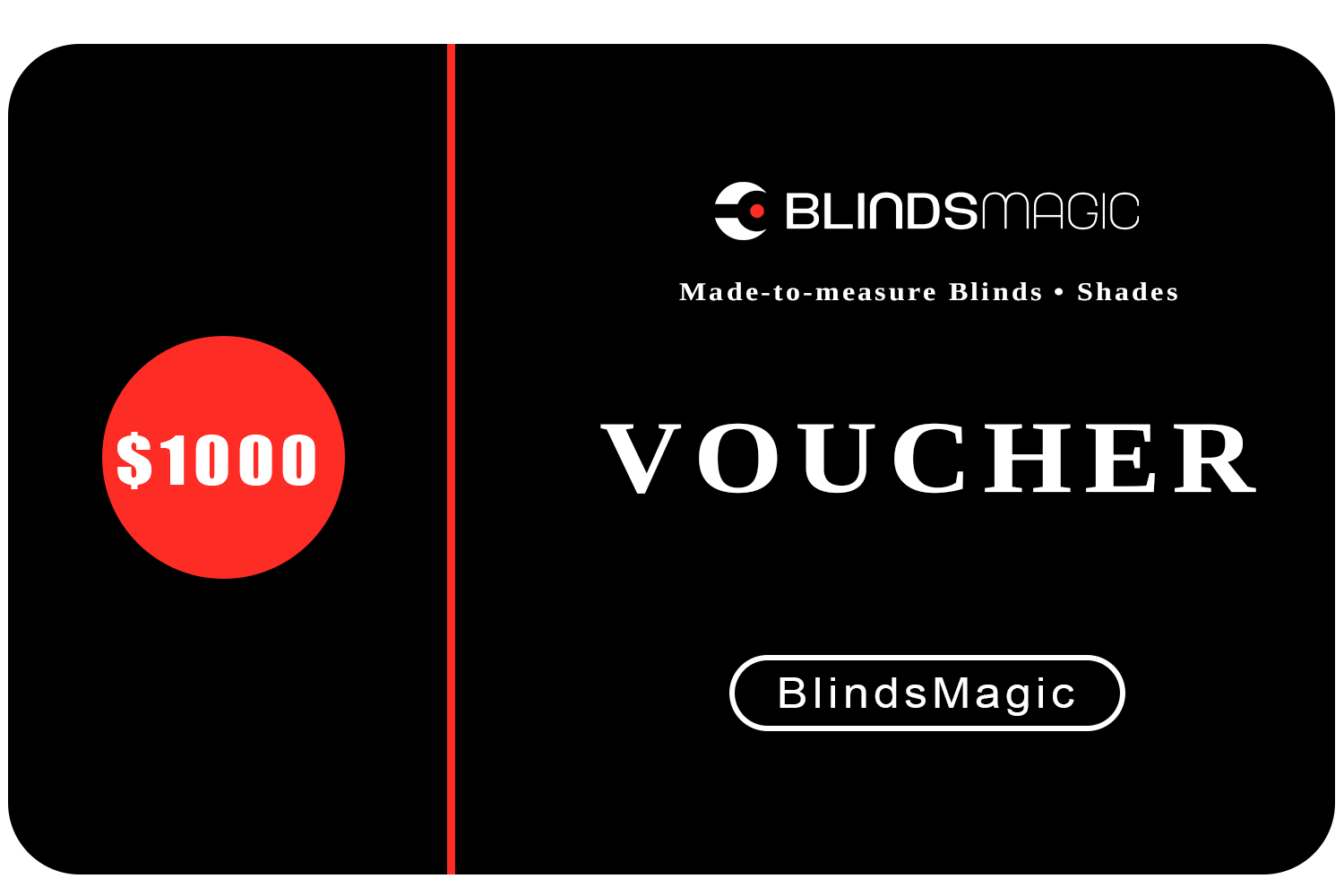 BlindsMagic Gift Card - BlindsMagic