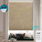 BlindsMagic motorized cellular shades with easy-to-use remote control for custom light levels.