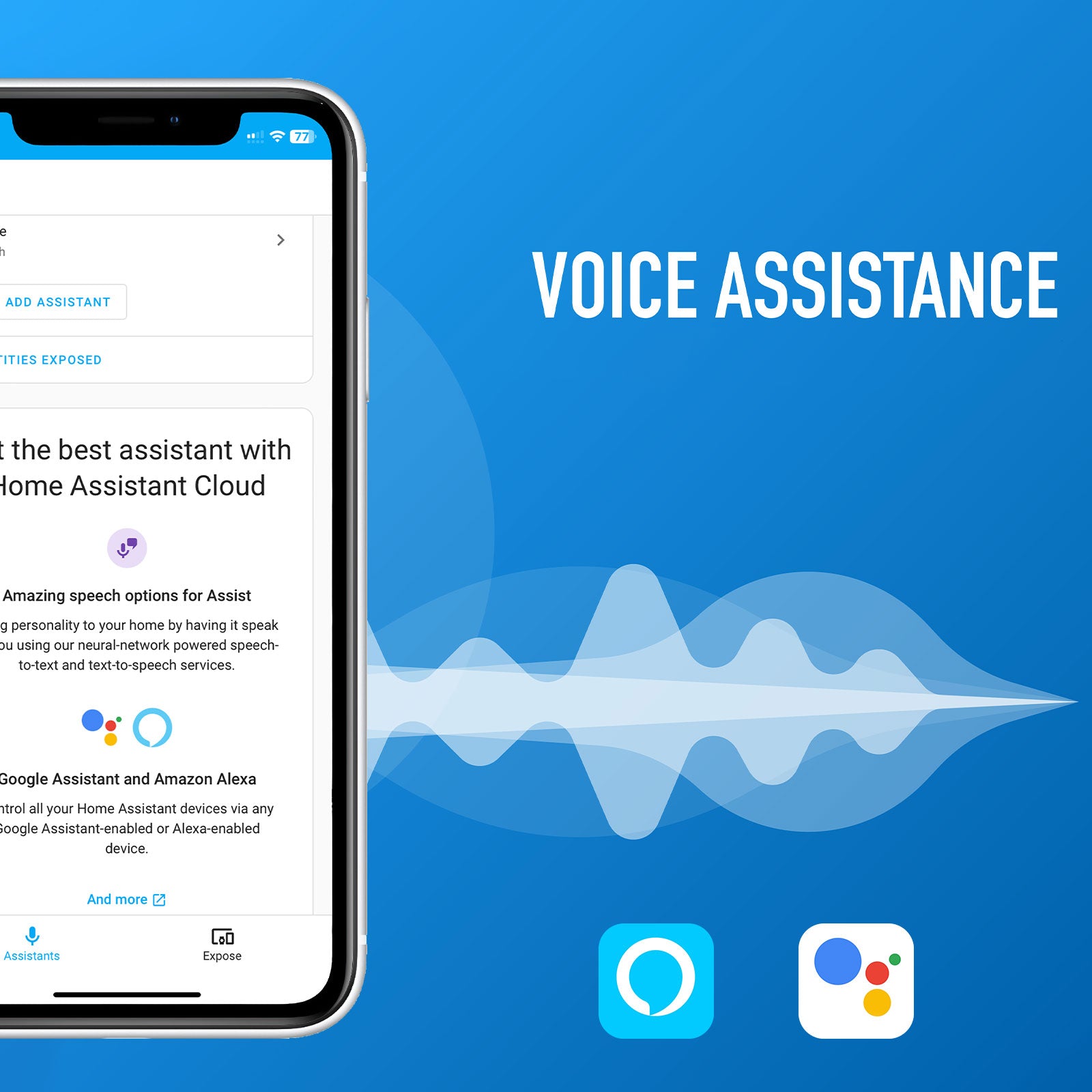 Voice assistant app